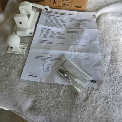 Tannoy AMS5-VB-WH VariBall Multi-Angle Accessory Bracket for AMS 5 Loudspeakers ,White (pair). Be easily used with other speakers image 1