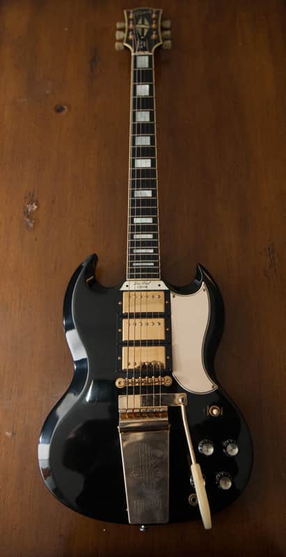 Gibson Gibson Custom Shop SG Custom Reissue Black w/maestro image 1