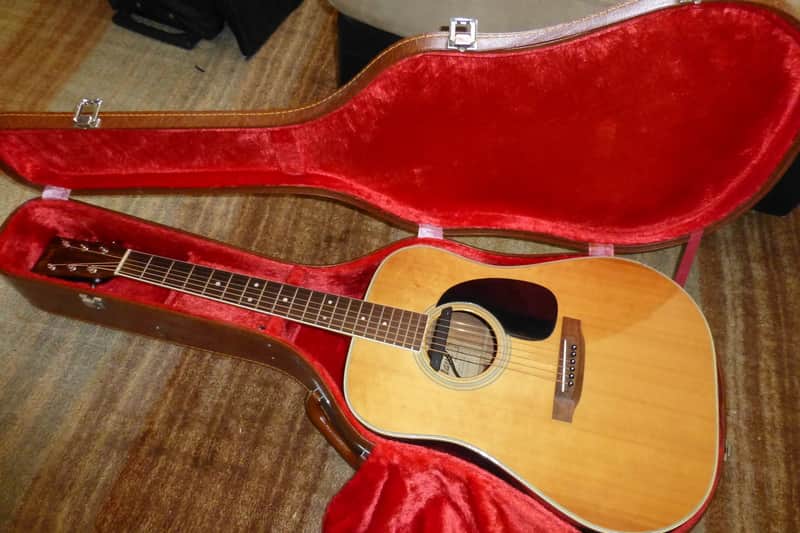 Vintage Maya F7475S Japanese acoustic guitar with FISHMAN humbucking pickup image 1