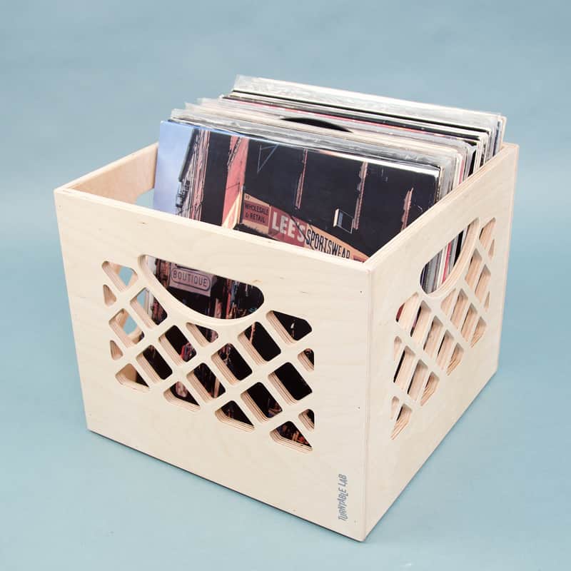 Turntable Lab: Classic Wooden Record Storage Crate image 1