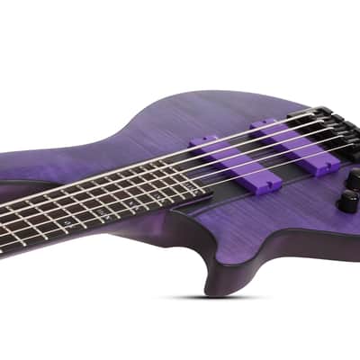 Schecter C-5 GT Bass LH Satin Trans Purple image 3