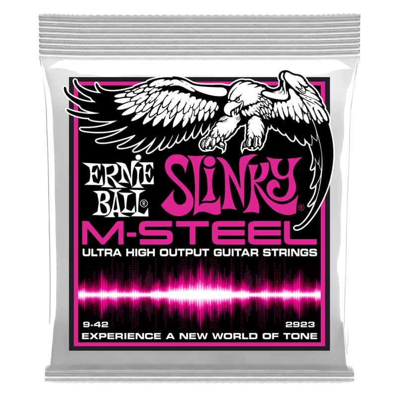 Ernie Ball 2923 Super Slinky M-Steel Electric Guitar Strings 9-42 image 1