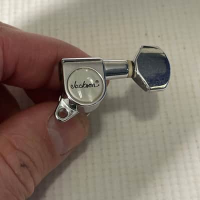 2000's Jackson RR & Dinky Guitar Chrome Jin Ho Korea Tuners Tuning Pegs 6 In Line image 7