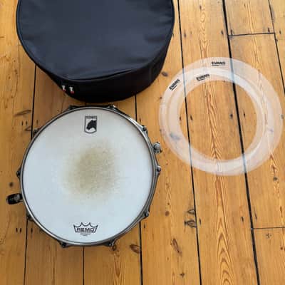 Mapex BPML4500LNTB Black Panther Black Widow 14x5" Maple Snare Drum - Transparent Black + Tiger Bag & Evans Dampeners image 2