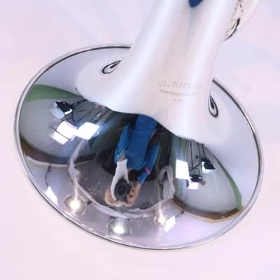 Nirschl E102SP Marching Mellophone in Silver Plate SN E000677 image 7