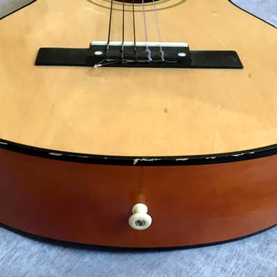 KAPOK Acoustic Classical Parlor Guitar 34” Length Zero Fret Good Condition image 5
