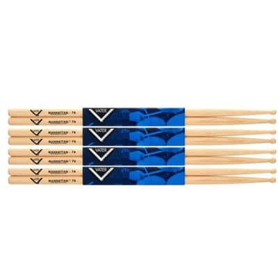 Vater 7A Manhattan Hickory Drum Sticks Consumer 4 Pair Value Pack VTR-VSP7AW Bild 2