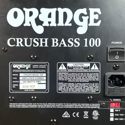 Orange Crush Bass 100 1x15 100 Watt Bass Combo Amplifier! image 6