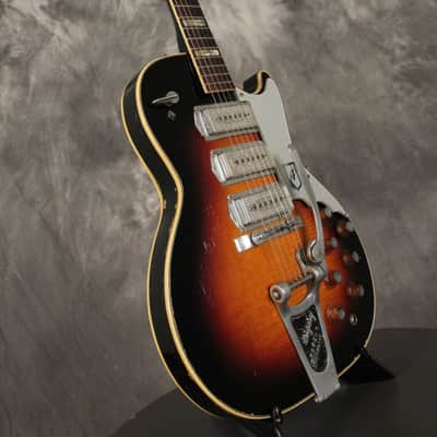 Airline 3 Kleenex Pickups w/original Bigsby Vibrato 1960s Sunburst image 17