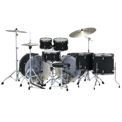 Tama IP72ZH8WBNBOB Imperialstar Double Bass Drum Set Blacked Out Black - Drum Set image 3