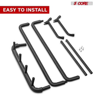 5 Core Guitar Rack Stand 3 Guitars Holder Universal Multi Storage for Acoustic Electric and Bass - GRack 3N1-GRack 3N1 OVAL image 8