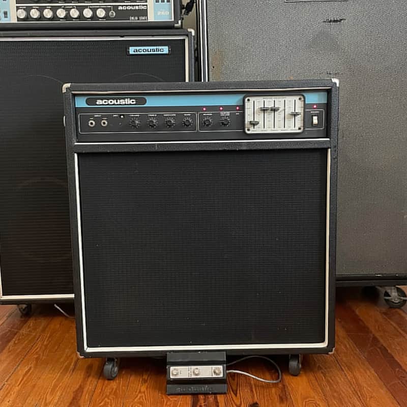 Vintage Acoustic Control Corp Model 124 4x10 Guitar/Bass Combo Amp - 1970’s Made In USA - Original Footswitch Included image 1