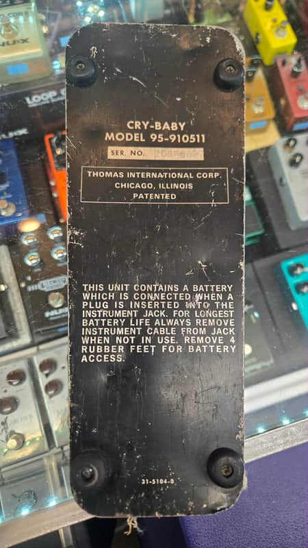 Thomas Organ Crybaby 95-910511 1970's - Black image 1