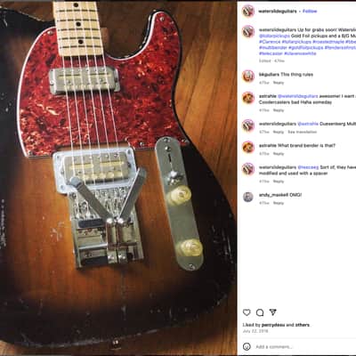 Waterslide T-style Singlecut Guitar 2016 - Relic'd image 25