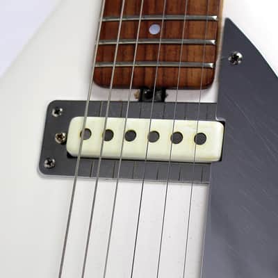Used USA Made Vox Mark III Brian Jones Model Electric Guitar in White image 8
