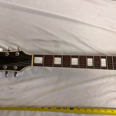 Vintage 70's-80's Memphis Electric Guitar LP in Black image 9