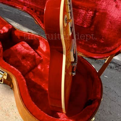 ♚SUBLIME♚2023 GIBSON Les Paul Standard*SLASH ♚ AAA+ MEGA DEEP FLAME  !♚ Appetite Amber ♚ AMAZING image 8