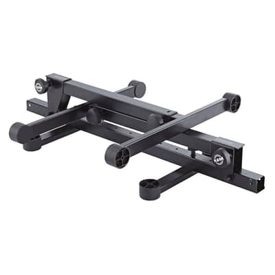 K&M 18820 Omega Pro Collapsible Steel Keyboard Stand with Adjustable Legs Black image 2