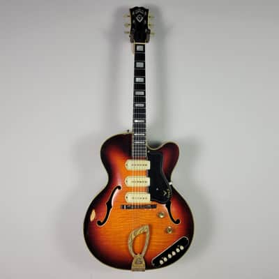 1962 Guild X-350 Stratford - Sunburst With OHSC image 5