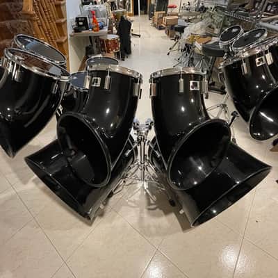 1970'S-1980'S RARE 12-PIECE NORTH DRUM SET, BLACK, EXCELLENT CONDITION!! image 11
