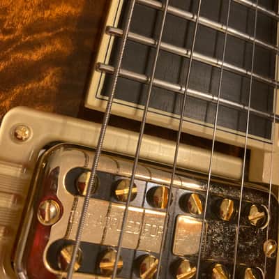 Gretsch G6134TGQM-59 Limited Edition Quilt Classic Penguin with Bigsby 2024  - Forge Glow image 8