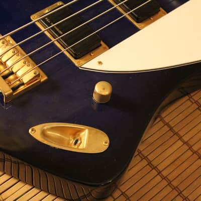 Burny ZB-85 signature Norio Toshiro ( Thunderbird Bass ) See-Thru Blue image 4
