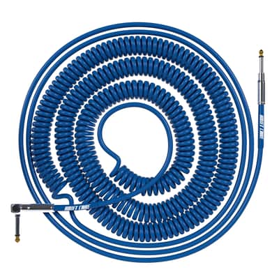 Bullet Cable 10/20 Blue Straight Coil Cable (30ft) image 1