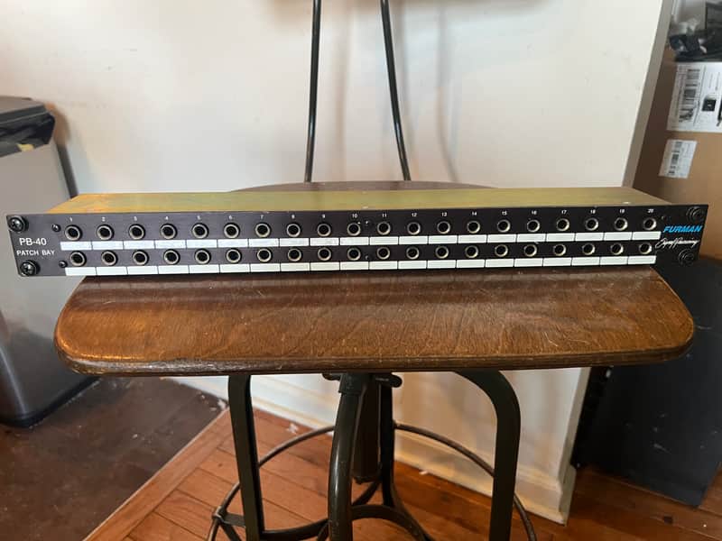 Furman PB-40 Patchbay - 40× 1/4" TRS / TS In/Out with Rack mount bolts. image 1