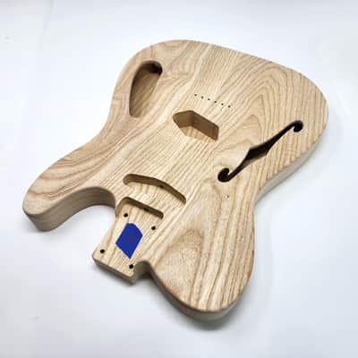 Brio 2 piece Roasted Swamp Ash Body "Thinline" T-Style - Unfinished image 5