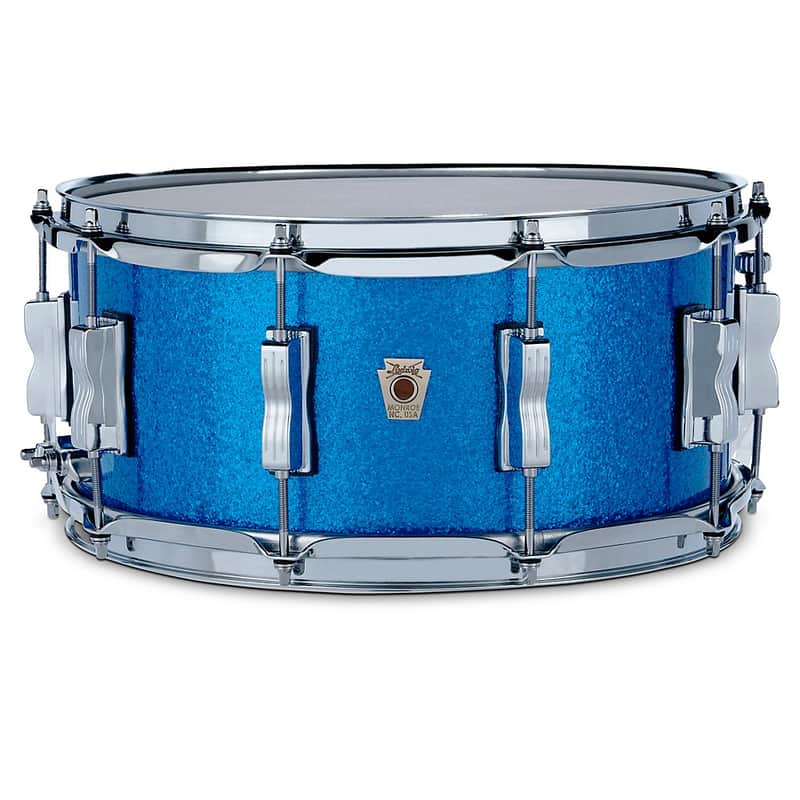 Ludwig Classic Maple Snare Drum Regular 14 x 6.5 in. Blue Sparkle image 1