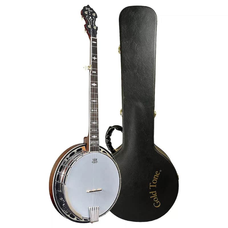 Gold Tone OB-150 Professional Resonator Bluegrass Maple Neck Orange Blossom Banjo w/Hard Case, Tuner, Strap & Picks