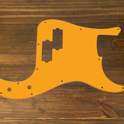 P Bass style Pickguard by Carmedon. Orange(matte) image 1