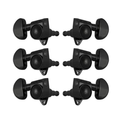Grover 102 Series Rotomatics Tuners 3 x 3 (Black, Kidney Bean) image 2