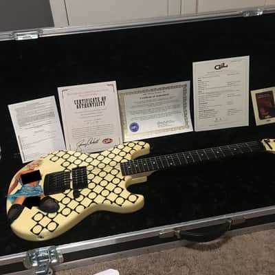 G&L Rampage - Jerry Cantrell 2010 Cream with painted graphics image 2