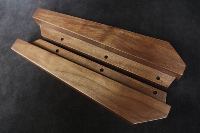 Akai AX80 Synthesizer American Walnut Side Panels image 1