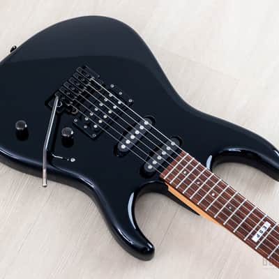 1980s ESP Custom Shop Mirage SSH Superstrat Black w/ Case image 9