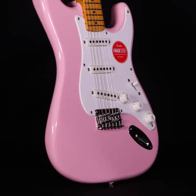 Squier Classic Vibe 50s Stratocaster HT, Maple FB, Shell Pink image 4