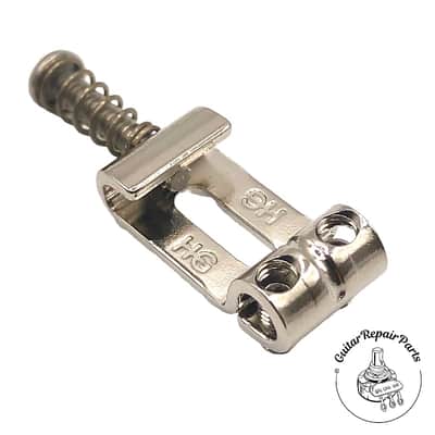 Highwood Contoured Vintage Strat Saddles HG 10,50 (2-1/16"52mm) - Nickel Gloss image 2