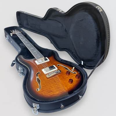 Paul Reed Smith PRS SE Hollowbody II Piezo Electric Guitar w/ Case - Black Gold Burst image 11