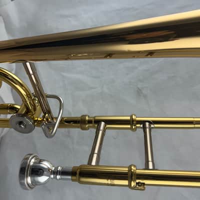 Yamaha YSL-448G Intermediate Bb/F Trombone 2010s - Lacquered Brass image 5