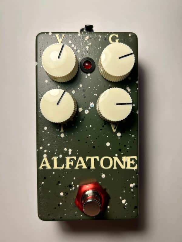 AlfaTone Meditation Drive #5 2025 - Green Red Burst (Hermida Zen Drive style pedal) image 1