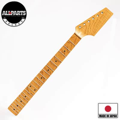 Allparts Select Half Paddle AAA+ Roasted Flame Maple "VIN-MOD" Neck - Unfinished