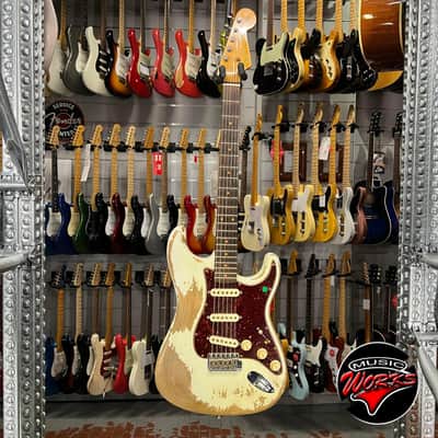 Fender   Custom Shop Stratocaster Ltd 62 Super Heavy Relic Aged Olympic White 2020 image 2