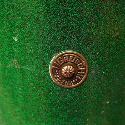 Gretsch 12/14/18/4x14" Round Badge Drum Set - 1950s Green Sparkle image 17