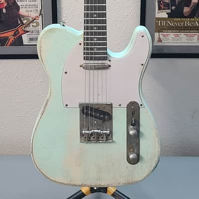 Partscaster Telecaster Relic AWESOME GUITAR! 2020s - Blue Nitro Shellac image 1