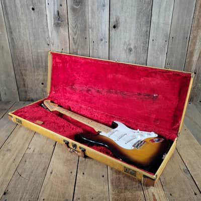 Fender 1955 Stratocaster Sunburst One-Piece Ash Body Excellent image 21