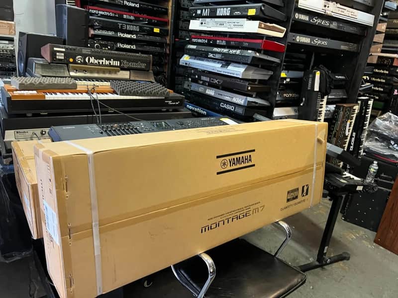 Yamaha Montage M7 76-Key 16-Voice Synthesizer Keyboard in box ARMENS image 1