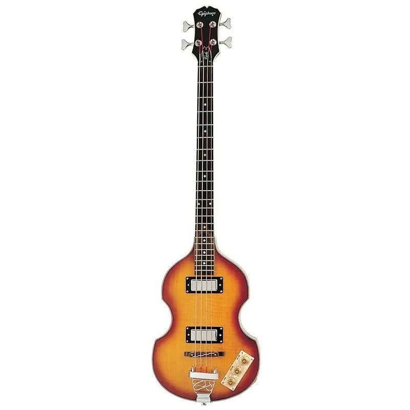 エレキベース Viola Bass エピフォン(フレットレス) Epiphone Viola Bass Electric Bass Guitar | Reverb