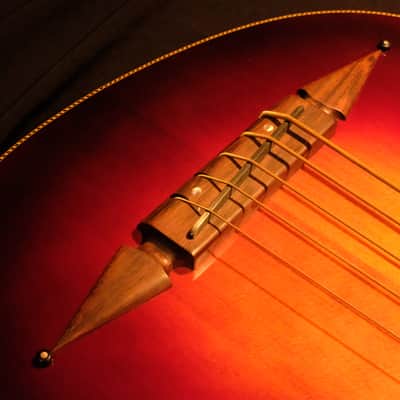 Rick Turner Renaissance  5 String Acoustic Electric Fretless Bass (RB 5-FL) Cherry Sunburst image 5