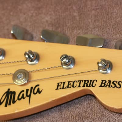 Maya Precision Bass 4 String 1970's 3 Color Sunburst image 6
